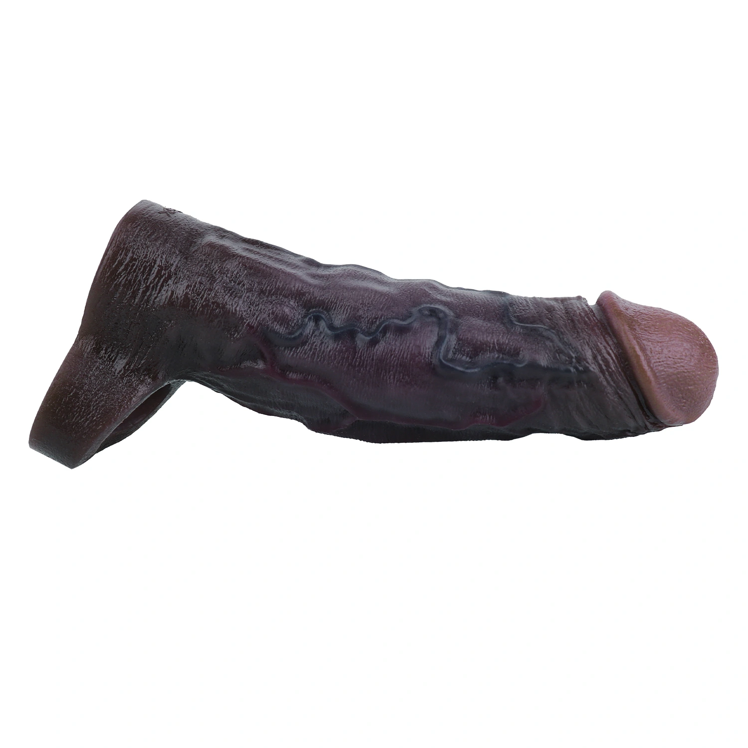 Hugo 7.1"×2" Black Vibrating Penis Sleeve | 10 Vibration Modes Remote Control